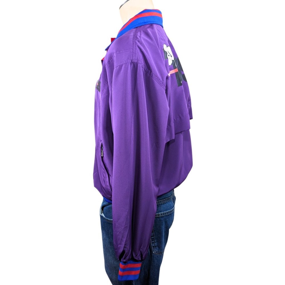 USA Karate Size M/L Purple Zip Up Vintage 80s Jacket Coat MINT - Picture 3 of 14